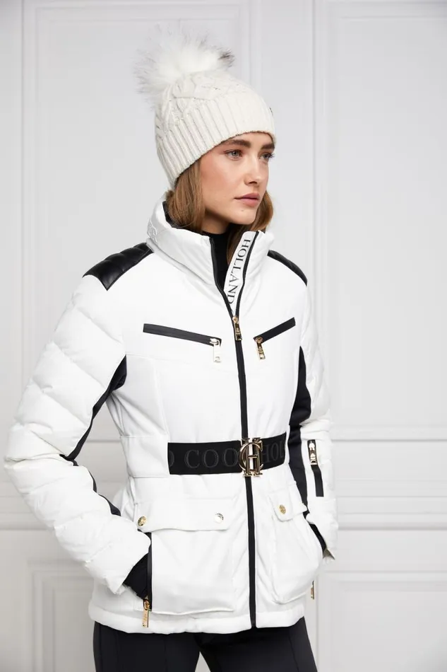 Women Ski Jacket White Holland Cooper Ski Jackets
