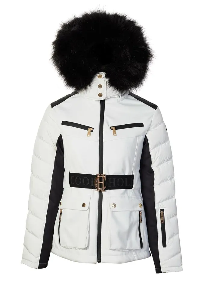 Women Ski Jacket White Holland Cooper Ski Jackets