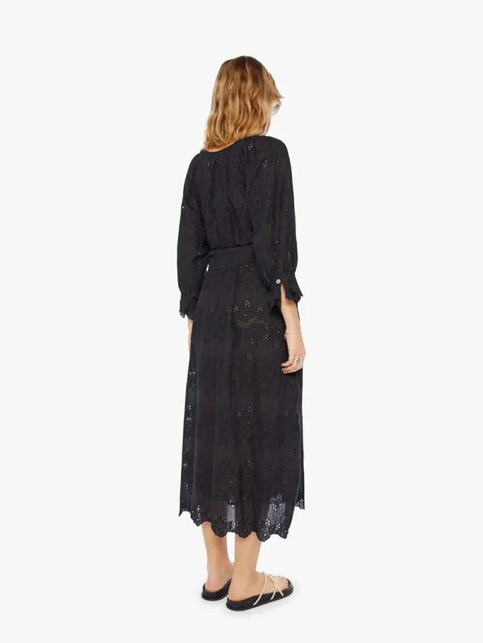 Women Skirts and Dresses Mother Denim Alex Midi With Sash Black
