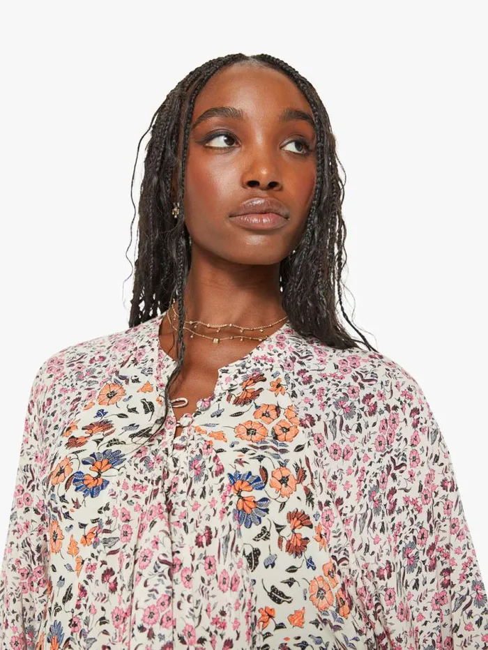 Women Skirts and Dresses Mother Denim Fiore Maxi Petite Fleur Print Rose
