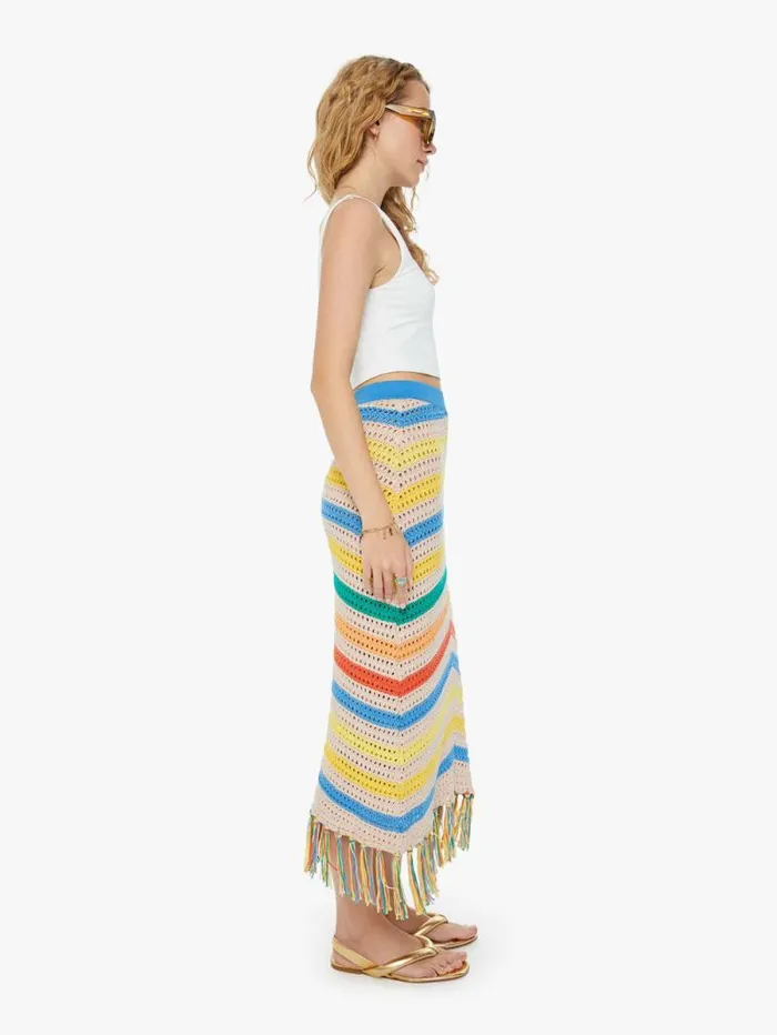 Women Skirts and Dresses Mother Denim The Fringe Midi Skirt Assorted open