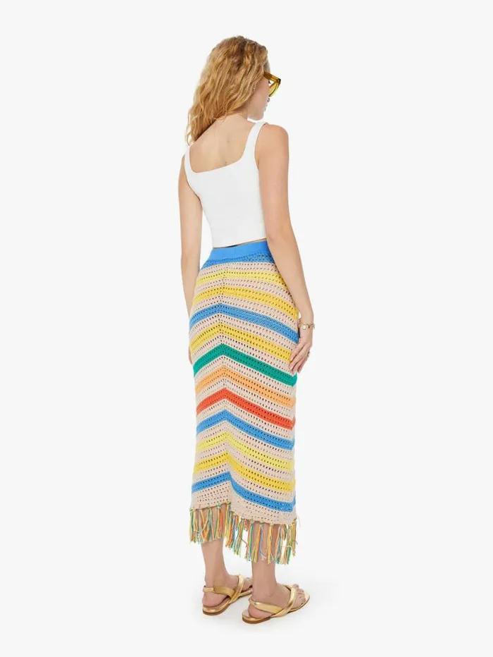 Women Skirts and Dresses Mother Denim The Fringe Midi Skirt Assorted open