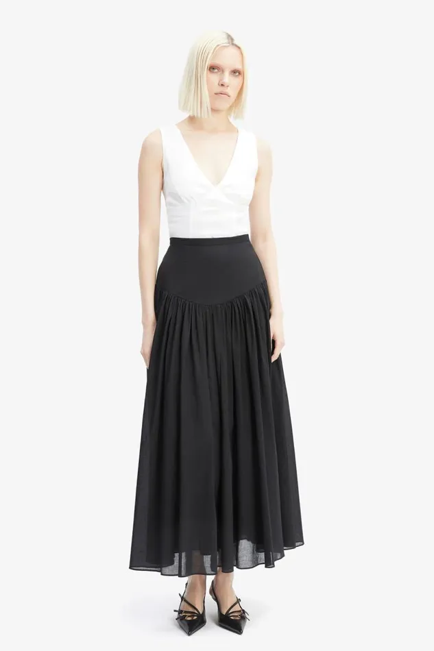 Women Skirts Bardot Amorette Maxi Cotton Skirt In Black Black Women Skirts Bardot Amorette Maxi Cotton Skirt In Black Black