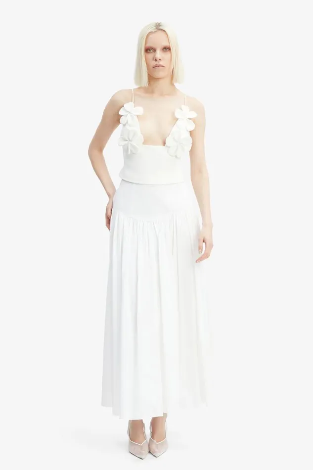 Women Skirts Bardot Amorette Maxi Cotton Skirt In Orchid White Orchid White Women Skirts Bardot Amorette Maxi Cotton Skirt In Orchid White Orchid White