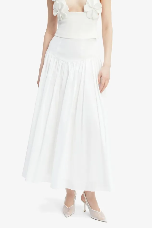 Women Skirts Bardot Amorette Maxi Cotton Skirt In Orchid White Orchid White Women Skirts Bardot Amorette Maxi Cotton Skirt In Orchid White Orchid White