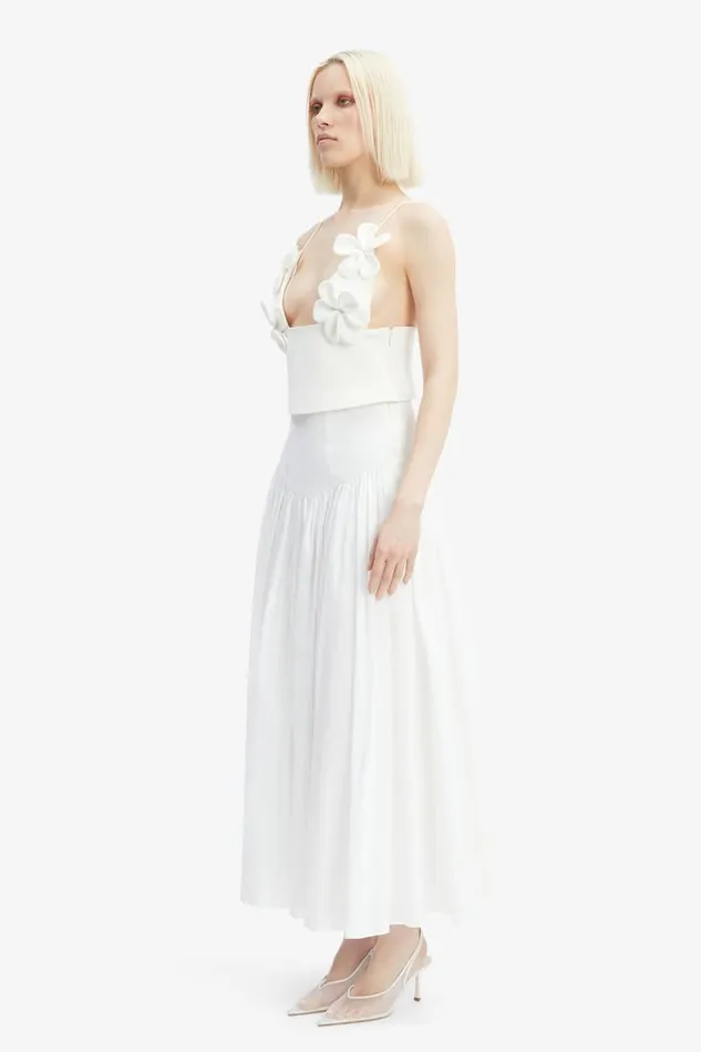 Women Skirts Bardot Amorette Maxi Cotton Skirt In Orchid White Orchid White Women Skirts Bardot Amorette Maxi Cotton Skirt In Orchid White Orchid White
