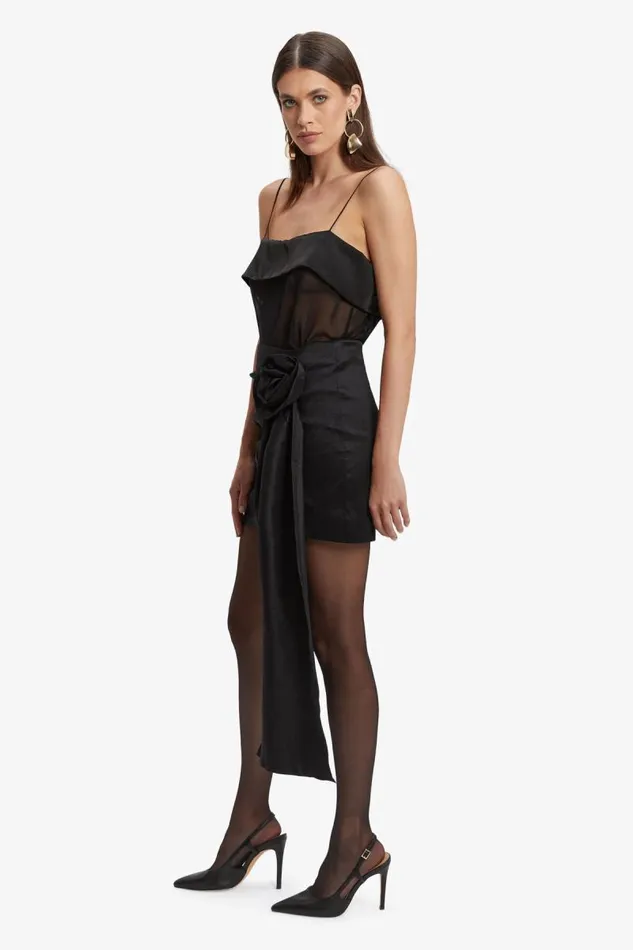 Women Skirts Bardot Carsen Flower Skirt In Black Black Women Skirts Bardot Carsen Flower Skirt In Black Black