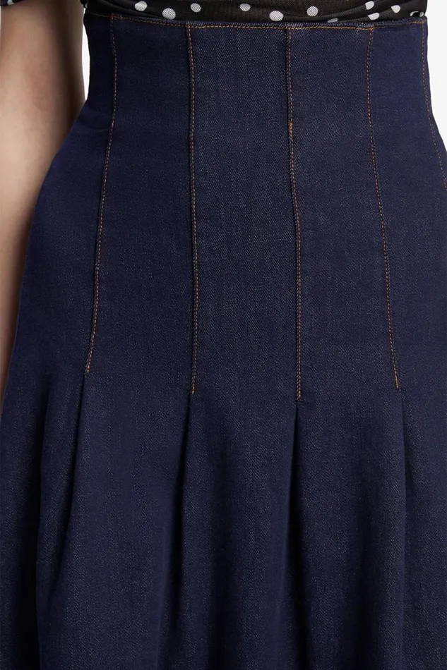 Women Skirts Bardot Zeta Denim Midi Skirt In Dark Dark Women Skirts Bardot Zeta Denim Midi Skirt In Dark Dark
