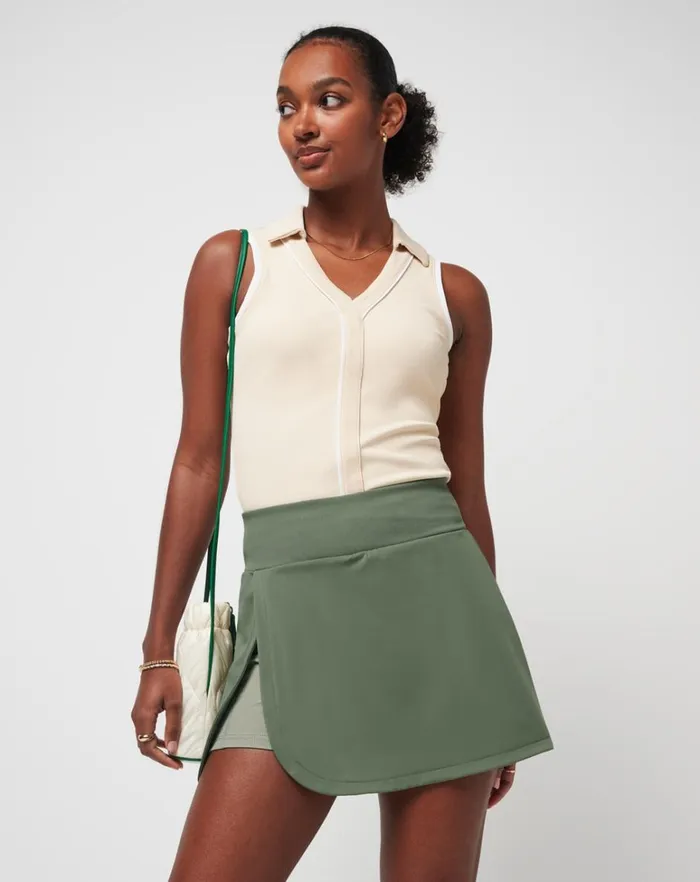 Women Skorts TravisMathew SECRET PLANS MOVEKNIT SKORT Agave Green Women Skorts TravisMathew SECRET PLANS MOVEKNIT SKORT Agave Green