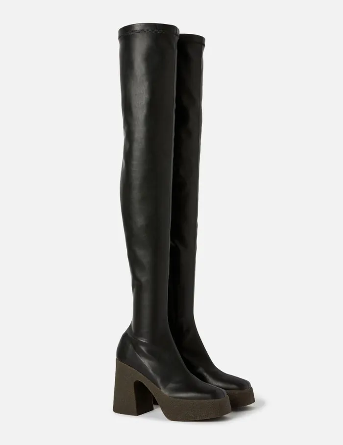 Women Skyla AboveTheKnee Boots Black Stella McCartney Boots Women Skyla AboveTheKnee Boots Black Stella McCartney Boots