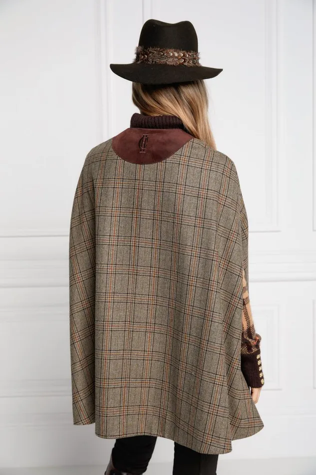 Women Slim Cape Bourbon Tweed Holland Cooper Capes