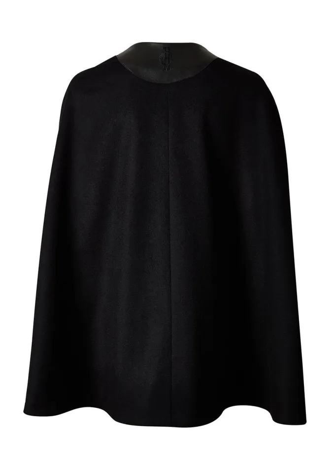 Women Slim Cape Soft Black Holland Cooper Capes