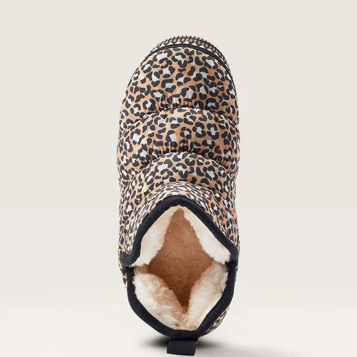Women Slippers Ariat Crius Bootie Slipper Tan Leopard Print Women Slippers Ariat Crius Bootie Slipper Tan Leopard Print