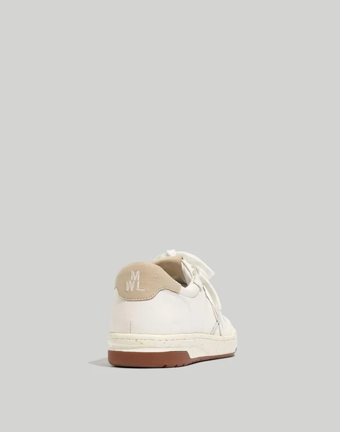 Women Sneakers Madewell Court Sneakers In White Leather Ivory Multi