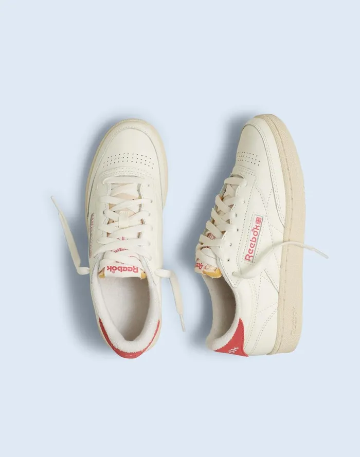 Women Sneakers Madewell Reebok Club C 85 Vintage Sneakers Chalk Paper White Astro Dust