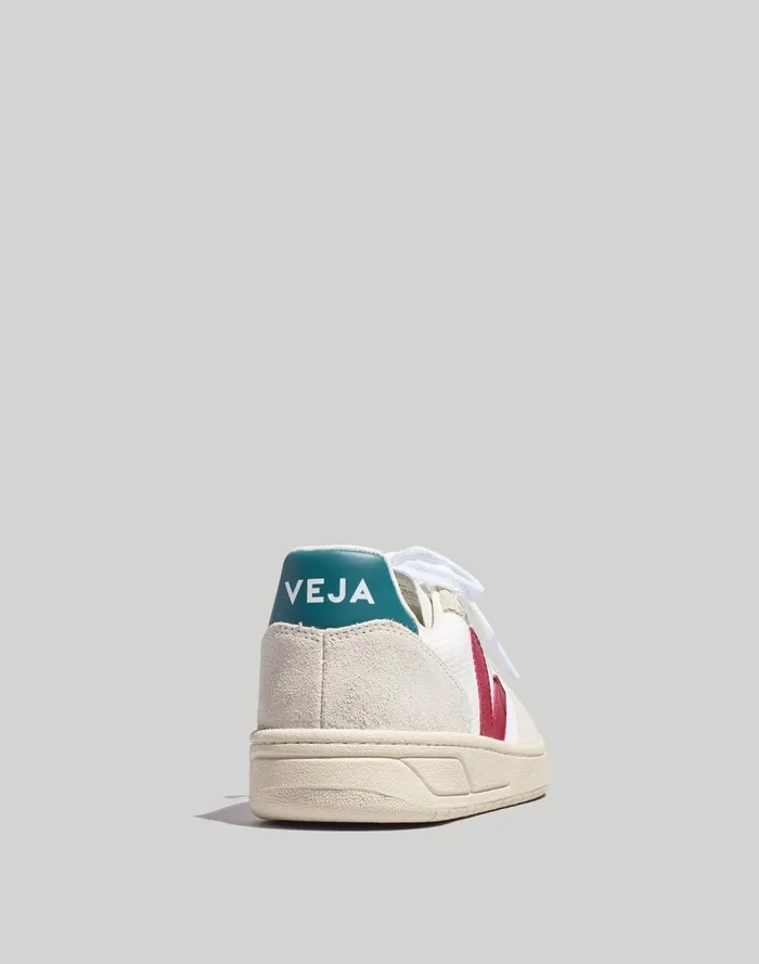 Women Sneakers Madewell Veja V10 Sneakers White Burgundy Brittany