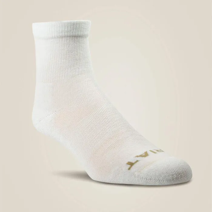 Women Socks Ariat Western Bootie Sock 2 Pair Pack White