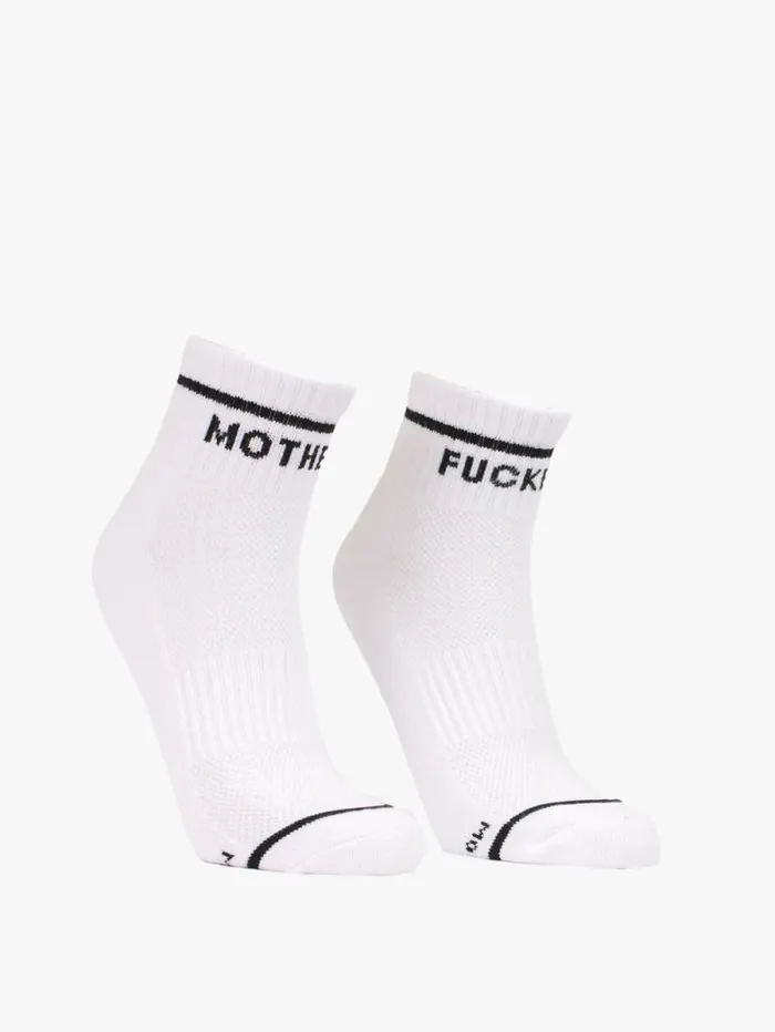 Women Socks Mother Denim Baby Steps Ankle White