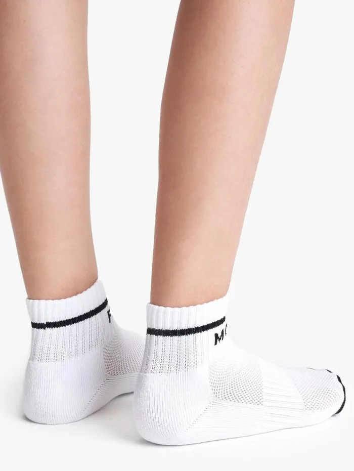 Women Socks Mother Denim Baby Steps Ankle White