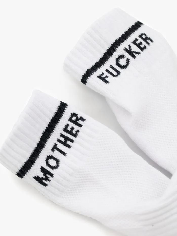 Women Socks Mother Denim Baby Steps Ankle White
