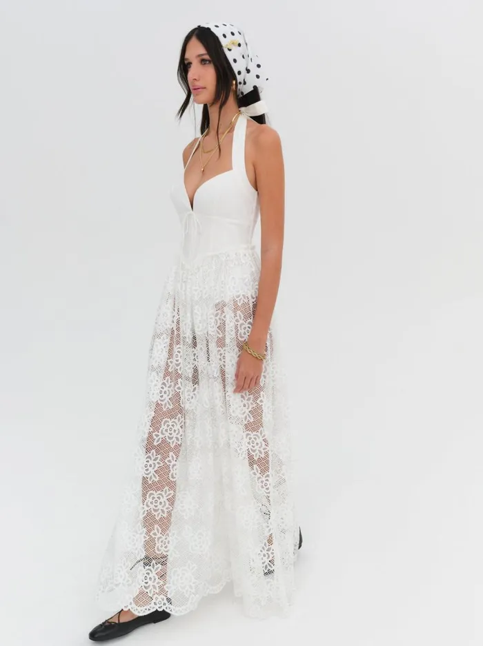 Women Sonnet Lace Maxi Dress White For Love and Lemons Dresses Women Sonnet Lace Maxi Dress White For Love and Lemons Dresses