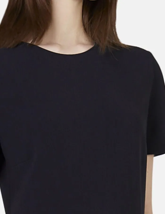 Women Stella Iconics Stretch Cady Dress Black Stella McCartney Dresses Women Stella Iconics Stretch Cady Dress Black Stella McCartney Dresses