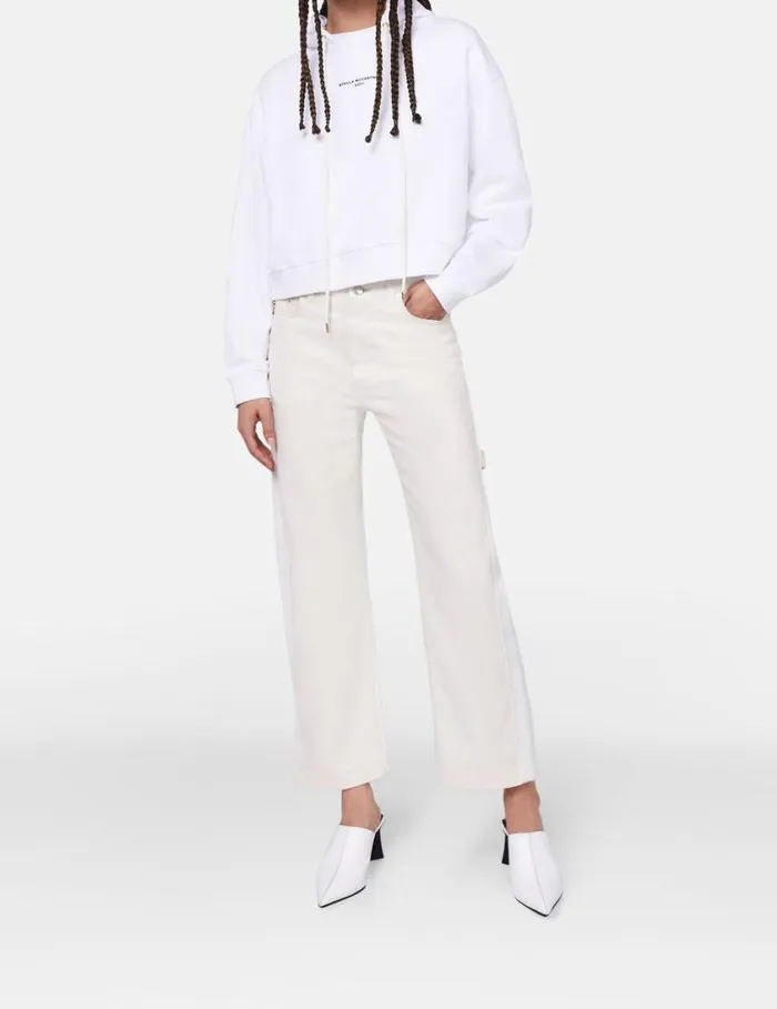Women Stella McCartney 2001 Hoodie White Stella McCartney Sweatshirts And TShirts