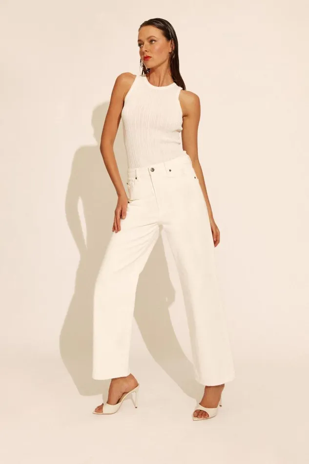 Women Straight Jean Bardot Pia Straight Jeans In Ivory Ivory