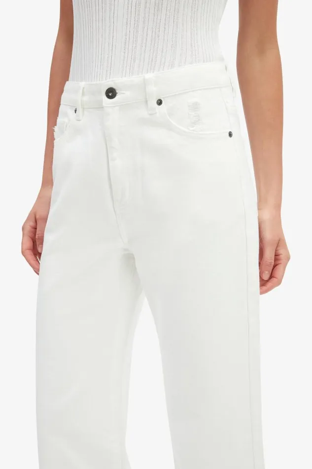 Women Straight Jean Bardot Pia Straight Jeans In Ivory Ivory Women Straight Jean Bardot Pia Straight Jeans In Ivory Ivory
