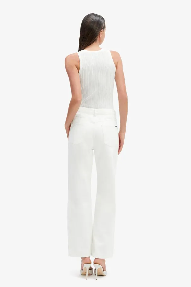 Women Straight Jean Bardot Pia Straight Jeans In Ivory Ivory Women Straight Jean Bardot Pia Straight Jeans In Ivory Ivory