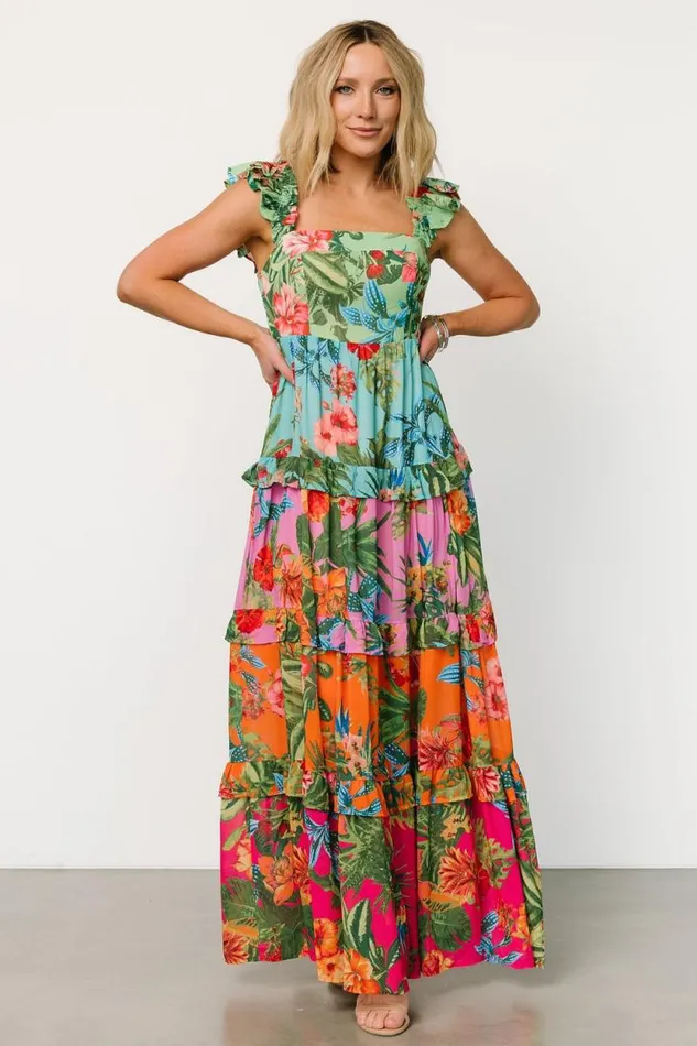 Women Sundara Tiered Maxi Dress Multi Baltic Born Maxi Dresses