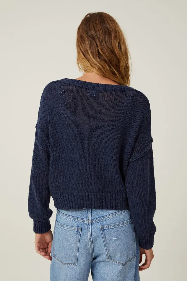 Women Sweaters and Cardigans Cotton On Boucle Pullover Winter Night Women Sweaters and Cardigans Cotton On Boucle Pullover Winter Night