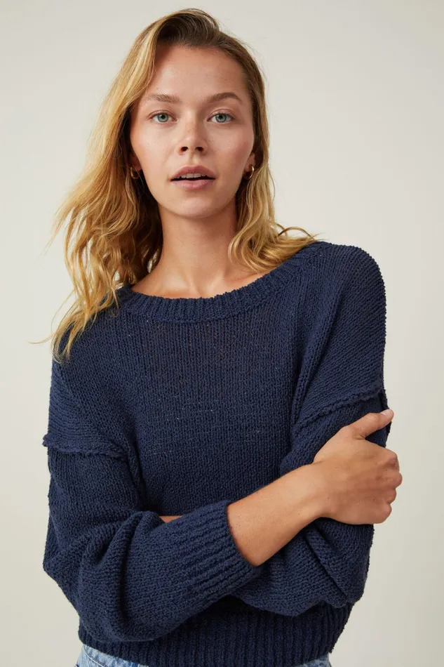 Women Sweaters and Cardigans Cotton On Boucle Pullover Winter Night Women Sweaters and Cardigans Cotton On Boucle Pullover Winter Night