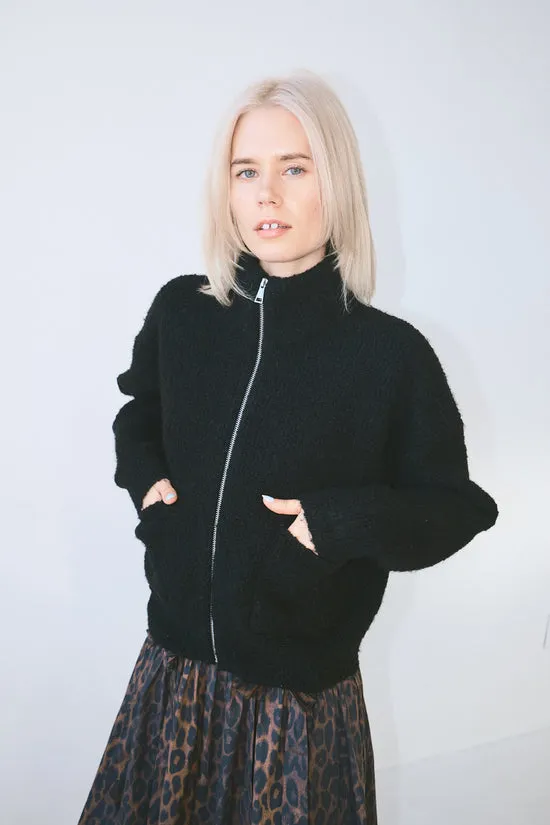 Women Sweaters Lisa Says Gah Louie Jacket Black