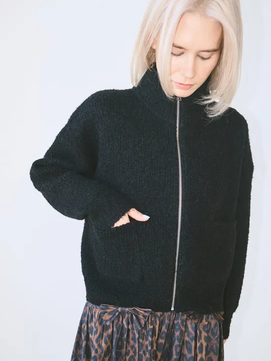 Women Sweaters Lisa Says Gah Louie Jacket Black Women Sweaters Lisa Says Gah Louie Jacket Black