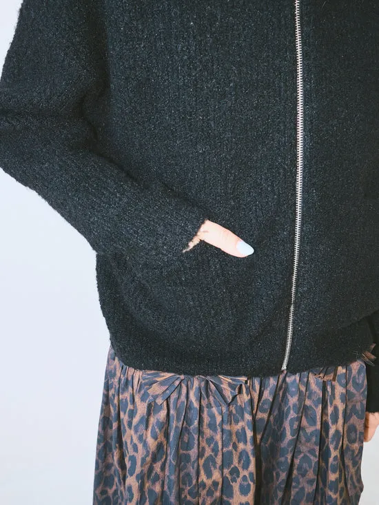 Women Sweaters Lisa Says Gah Louie Jacket Black Women Sweaters Lisa Says Gah Louie Jacket Black