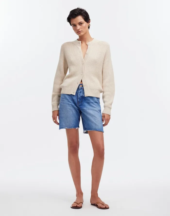 Women Sweaters Madewell Yanawara Tintaya Alpaca Cardigan Ivory White