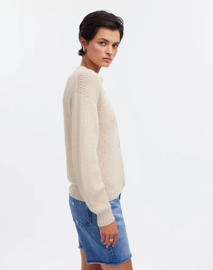 Women Sweaters Madewell Yanawara Tintaya Alpaca Cardigan Ivory White