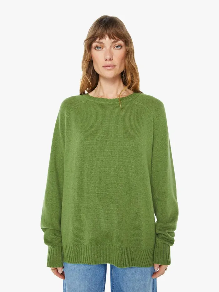 Women Sweaters Mother Denim Classic Crew Sweater Artichoke