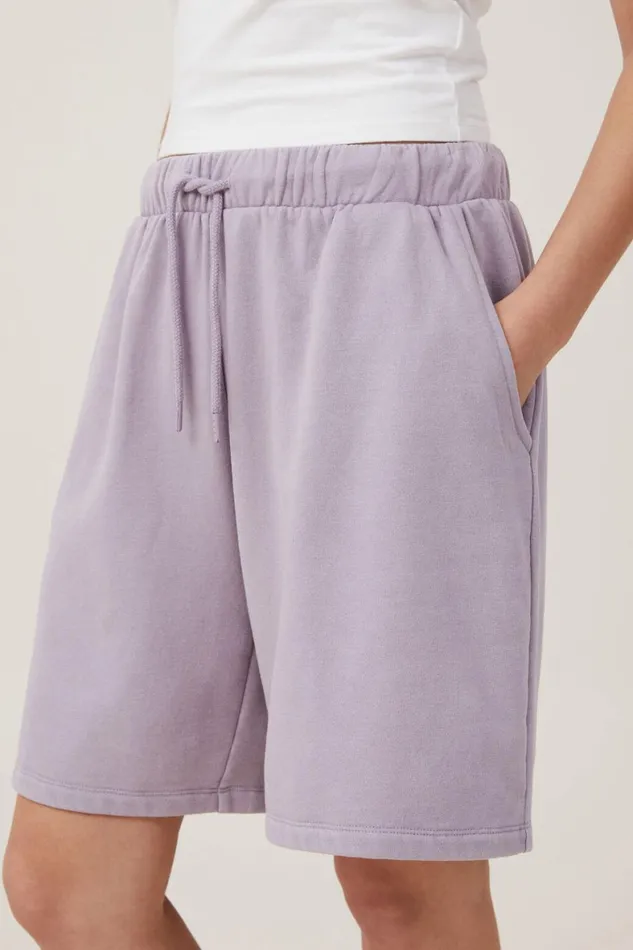 Women Sweats and Hoodies Cotton On Fleece Lounge Jort Lavender Aura