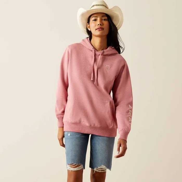 Women Sweatshirts and Hoodies Ariat Ariat Logo 20 Hoodie Rose Wine