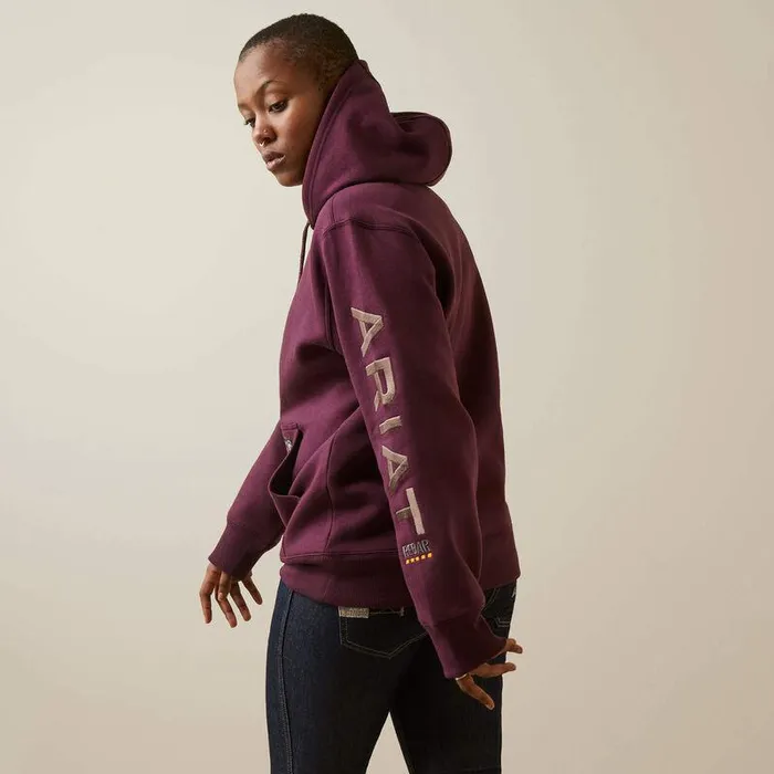 Women Sweatshirts and Hoodies Ariat Rebar Graphic Hoodie Potent Purpleand Peppercorn Women Sweatshirts and Hoodies Ariat Rebar Graphic Hoodie Potent Purpleand Peppercorn
