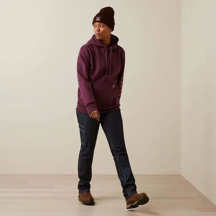 Women Sweatshirts and Hoodies Ariat Rebar Graphic Hoodie Potent Purpleand Peppercorn Women Sweatshirts and Hoodies Ariat Rebar Graphic Hoodie Potent Purpleand Peppercorn