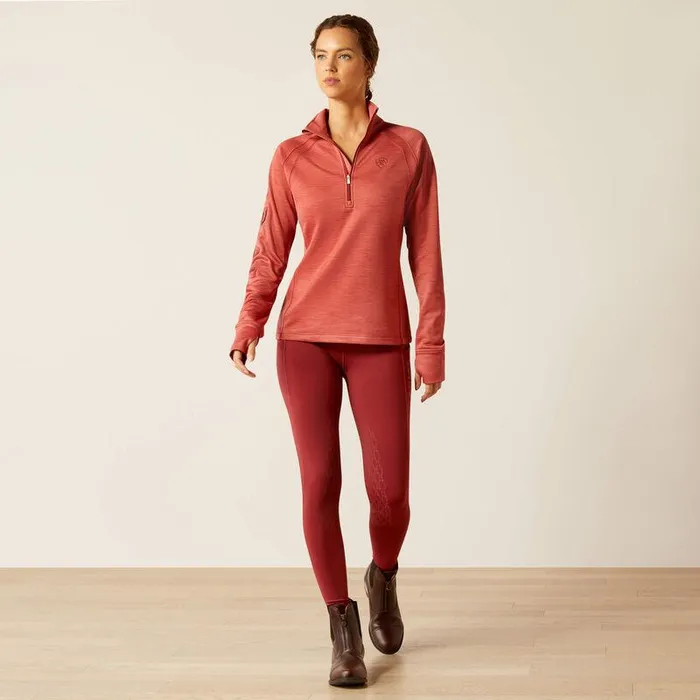 Women Sweatshirts and Hoodies Ariat Tek Team 12 Zip Sweatshirt Dusty Cedar Heather