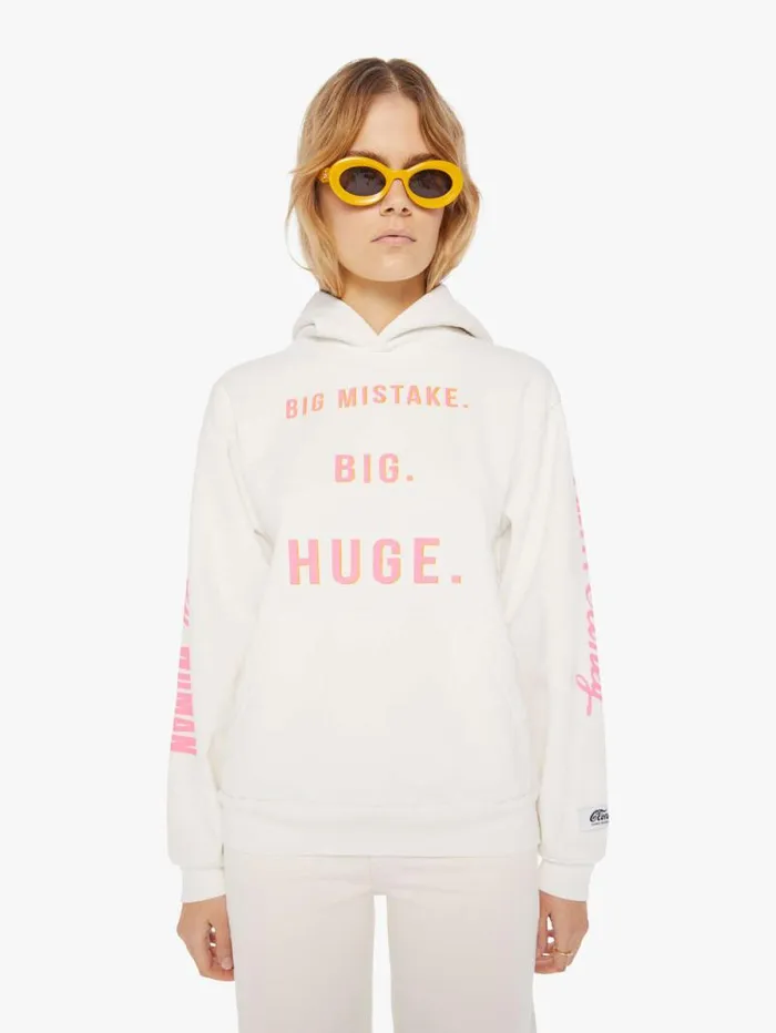 Women Sweatshirts Mother Denim Pretty Pullover Hoodie White
