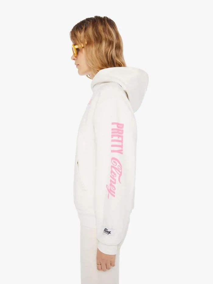 Women Sweatshirts Mother Denim Pretty Pullover Hoodie White