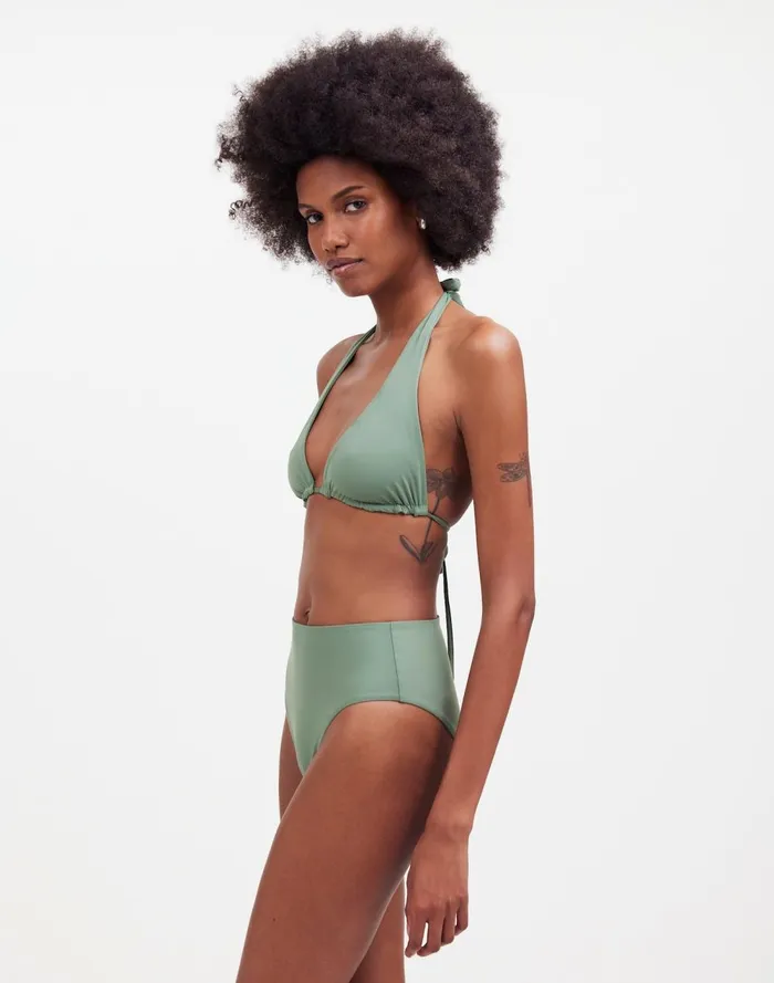 Women Swim Madewell Lexaswim Koloa Convertible Top Agave
