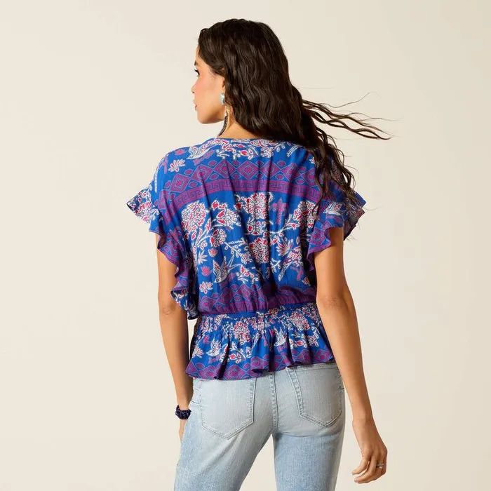 Women TShirts and Tops Ariat Cortez Top Candelia Print Women TShirts and Tops Ariat Cortez Top Candelia Print