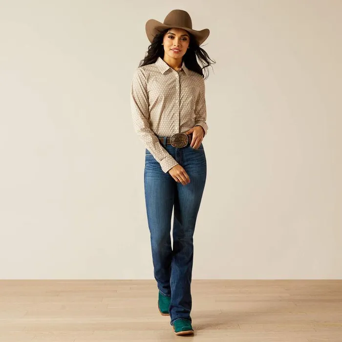 Women TShirts and Tops Ariat Kirby Stretch Shirt Caidan Sea Spray Women TShirts and Tops Ariat Kirby Stretch Shirt Caidan Sea Spray