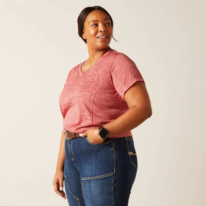 Women TShirts and Tops Ariat Rebar Evolution TShirt Mineral Red Women TShirts and Tops Ariat Rebar Evolution TShirt Mineral Red